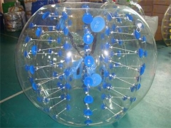 Interactive Inflatable Blue Color Dots Bubble Soccer Ball