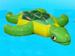 Kaplumbağa binici şişme poot oyuncak
