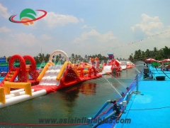 Inflatable Aqua Run Challenge Water Pool Toys Wholesale