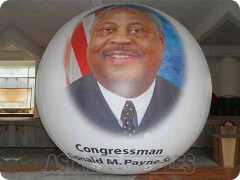 Beautiful appearance Inflatable Helium Balloon For Presidential Election With Figure Printed