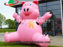 Fantastic Fun Giant Cartoon  Inflatable Pig For Congratulations