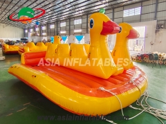 Excellent 6 Riders Inflatable Towable Duck Boat Inflatable UFO Sofa Inflatable Water Toys