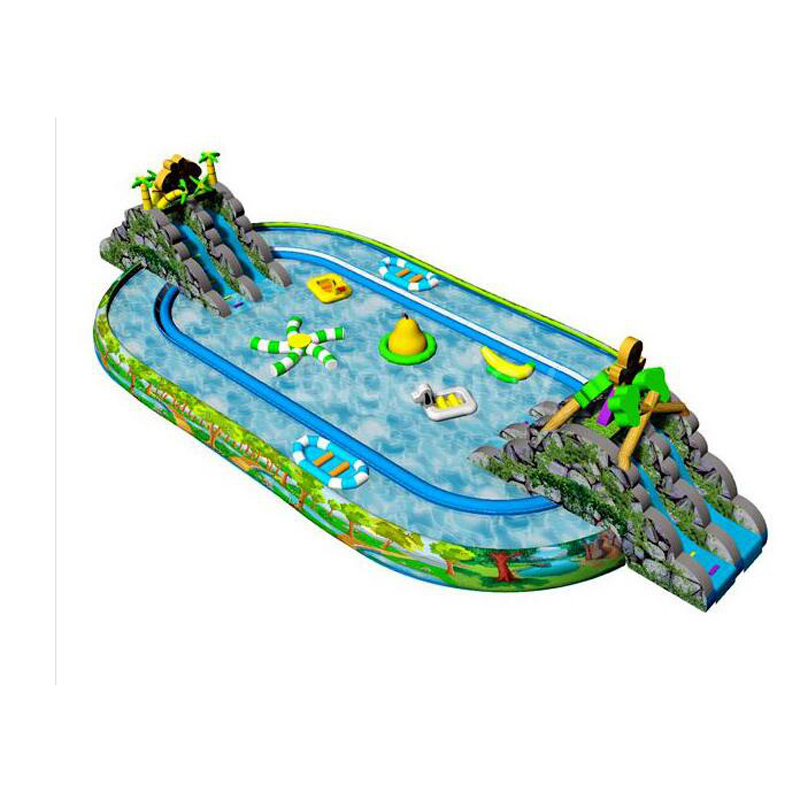 Inflatable ground water park