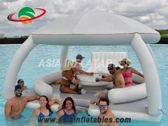 çadır ile yüzen ada eğlence platformu