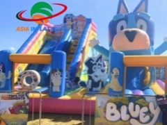 Fantastic Giant Bluey Theme Inflatable Funcity For Sale