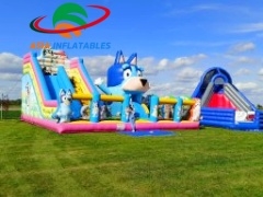 Ticari Şişme Bluey Kombo Kaydıraklı Zıplama Evi üreticileri
