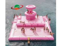 Crazy Giant Inflatable Water Park Floating Island Platform